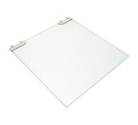 SHINEOFI Porte Vitrée Coulissante en Verre Trempé 24x25 Cm pour Machine à Hot-dogs, Pièce de Rechange pour Grille-saucisses, Maintien Chaleur et Nettoyage Facile, Usage Professionnel