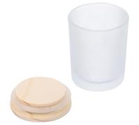 SHINEOFI Pot À Bougie En Verre Avec Couvercle Étanche 2.68X1.97In Bocal Vide Pour Fabrication De Bougies Diy Décoration Maison Bureau