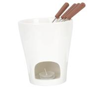 SHINEOFI Pot à Fondue Beurre et Chocolat Céramique avec Chauffe-cire pour Fondue Au Chocolat et Fromage Pratique pour Fonte et Maintien Au Chaud