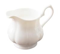 SHINEOFI Pot à Lait en Céramique Blanc de Style Européen, Facile à Nettoyer, Multi-usage, pour Café et Maison, Récipient Élégant pour Verser une Tasse de Café