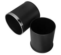 SHINEOFI Poubelle Corbeille à Papier en Acier Inoxydable 10l Double Couche, Conteneur à Déchets Professionnel Antifeu, Ronde pour Bureau, Salle de Bain et Hôtel, Design Solide