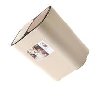 SHINEOFI Poubelle Double Couche en Plastique PP, Séparation Sec et Humide | Couvercle à Bouton Tactile, Grosse Ouverture, Couvercle Fixe, Cuisine et Tri des Déchets