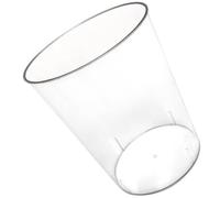 SHINEOFI Poubelle Transparente en Plastique Grosse Capacité Poubelle Ménagère pour Bureau et Maison Seau à Déchets Résistant Antidérapant pour Salle de Bain Cuisine