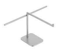 SHINEOFI Présentoir à Lunettes en Acier Inoxydable Argenté Visibilité Complète et Design Flexible pour Boutique et Vente Détail, Support Élégant et Moderne