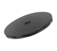 SHINEOFI Présentoir et Rotation 360 Degrés Rond Base Stable Rotatif en Acrylique Noir et Présentation Élégante pour Objets de Décoration Intérieure