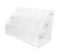 SHINEOFI Présentoir Stylo Acrylique Transparent pour Crayons Pinceaux Bureau École Organisateur Polyvalent Résistant Déformation