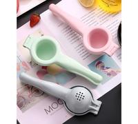 SHINEOFI Presse-citron Manuel Rose Compact en Matériau Anticorrosion, Outil D'extraction D'agrumes Ergonomique, Presse-fruits pour Jus Frais, Smoothies Cuisine Quotidienne, Ustensile