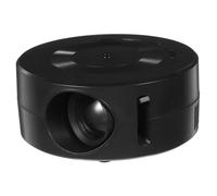 SHINEOFI Projecteur Portable 1080p pour Garçon Et Filles Et Maison Projecteur De Cinéma Compact en Plastique Abs sans Odeur Compatible Téléphone Miroir D’écran Câblé pour Divertissement Familial