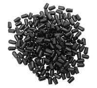 SHINEOFI Protecteurs D'embouts pour Crochets de Porte-manteaux 200 Pcs, Bouchons Ronds en Pvc Noir 5 Mm, Protection Antichoc pour Organisateurs D'étagères, Accessoires de Rangement