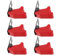 SHINEOFI Protection Interrupteur à Bascule 12 MM Lot de 6 Couvercles Rabatables Rouges, Étanche Anti-Poussière, Sécurité Renforcée pour Camping et Usage Industriel