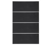 SHINEOFI Protections Antidérapantes Résistantes Noir en Silicone 4 Pièces Silencieuses et Découpables pour Semelles de Bottes Cowboy et Talons Hauts pour Usage Intérieur au Travail