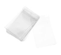 SHINEOFI Protège-Cartes Utiles Transparent 12 Pièces Pochettes Réutilisables pour Cartes Rangement Étiquettes Magasin Bureau École Événements 7,5 X 12 Cm