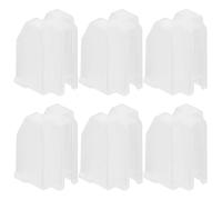 SHINEOFI Protège-stylet pour Platine Vinyle Blanc Lot de 6 Capuchons en Plastique Installation Facile pour Aiguille de Cartouche