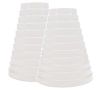 SHINEOFI Raccord de Tuyau d'Aération de Sécheuse 2 Pièces Réducteur de Conduit en Ligne en Plastique Adaptateur Ventilation la Cuisine Connecteur Système Cvc 2 Tailles