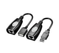 SHINEOFI Rallonge De Câble USB Ethernet Prolongeur Réseau, Adaptateur USB Polyvalent, Compatible Pc Et Périphériques, Connexion Rapide, Usage Maison Et Bureau, Léger Et Portable, Couleur Noire