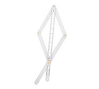 SHINEOFI Rapporteur pour Travail du Bois Multi-angles en Acier Inoxydable, Goniomètre à Doigt Long, Outil de Mesure D'onglet Précis pour Menuiserie, Réglable, Usage Professionnel,