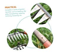 SHINEOFI Râteau de Jardinage Dents sans Manche Outil Manuel pour Désherbage Labourage et Ameublissement Sol Accessoire Agricole Polyvalent pour Jardiniers