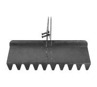 SHINEOFI Râteau Niveleur de Sol pour Motoculteur 40 Cm en Acier Robuste, Outil de Nivellement de Jardin pour Pelouse, Terres et Graviers, Accessoire Professionnel pour Aménagement Paysager