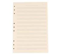 SHINEOFI Recharge 12 Portées Espacement 2mm de Papier à Musique Manuscrit Blanc 100 Feuilles sans Peluche pour Cahier de Partitions Musicales Étudiants et Musiciens