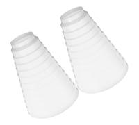 SHINEOFI Réducteur-augmentateur de Conduit 2 Pièces pour Hotte Aspirante, Abs, Blanc Compatible 7-20cm, Installation Facile