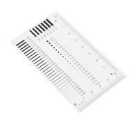 SHINEOFI Règle de Mesure de Précision Transparente pour Cartes de Poitrine Jauge Multifonction pour Détection de Défauts Fissures et Rayures Règle Rigide Plate pour Mesure Diamètre