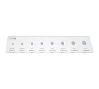 SHINEOFI Règle de Mesure pour Diamants Ovales - Outil Portable en Acrylique pour Comparaison de Formes - Usage pour Sélection de Taille et Conception de Bagues
