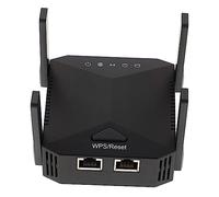 SHINEOFI Répéteur WiFi 5ghz Puissant 4 Antennes Abs, Amplificateur de Signal sans Fil 300mbps, Design Résistant et Ventilation Latérale, pour Étendre la Couverture Réseau