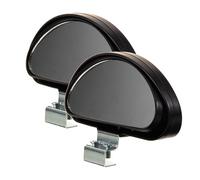 SHINEOFI Rétroviseurs Auxiliaires Grand Angle 2 Pièces Noirs pour Voiture, Miroir Angle Mort Latéral, Accessoires Automobiles pour Conduite Accompagnée et Sécurité au Volant