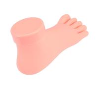 SHINEOFI Right Foot Model For Nail Art Practice Pedicure Training Mannequin Made Of Soft Silica Gel Natural Color Lightweight And Suitable For Nail Tips Application Practice