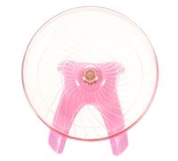SHINEOFI Roue Exercice Rose pour Petits Animaux Roue Silencieuse Non Roulante pour Hamster et Rongeurs Entraînement et Confortable