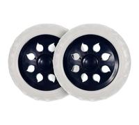 SHINEOFI Roues de Chariot de Supermarché Pliantes Bleu Marine Jeu de 2 Roulettes Pivotantes de Remplacement Compatible Caddie et Chariot à Bagages Petites Roues Solide pour Escalade