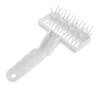 SHINEOFI Rouleau à Pointes en Plastique Blanc pour Pâte à Pizza et Pâtisserie, Outil Multifonctionnel et Gain de Temps, Accessoire Indispensable Cuisine et Cuisson