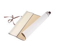 SHINEOFI Rouleau Traditionnel Chinois en Papier de Riz Vierge Or pour Calligraphie Bois et Tissu, Performance Stable, Adapté pour Décoration Suspendue et Peinture à L'encre Style Aléatoire