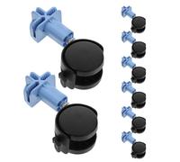 SHINEOFI roulettes pivotantes 8pcs en ABS et Fer pour Cage à Chat, conçues pour Une mobilité aisée et stabilité, adaptées déplacement de Cage Lors du Nettoyage ou réorganisation