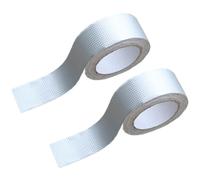 SHINEOFI Ruban Butyle Imperméable en Aluminium 5 CM X 5 M 2 Pièces Ruban Adhésif Étanche Anti-Fuite pour Réparation Toit Résistant UV et Haute Température Usage Industriel et