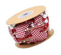 SHINEOFI Ruban Décoratif Cœur Perlé 1 Rouleau 5 Cm X 10 M, Chaîne de Perles Cœur pour Emballage Bouquet Fleurs, Loisirs Créatifs Diy, Décoration Mariage et Saint-valentin