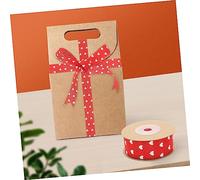 SHINEOFI Ruban Décoratif Cœur Rouge Yards pour Mariage Champêtre Cadeau et Décoration Fête Saint Valentin de Ruban DIY Lisse sans Plis