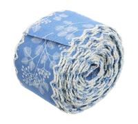 SHINEOFI Ruban Denim Ondulé Bleu pour Couture Vêtements Garçon et Filles,