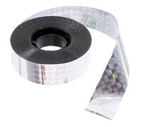 SHINEOFI Ruban Réfléchissant Double Face en Pet Argenté pour Éloigner Oiseaux, Longueur Extra-Longue, Utilisation Pratique de Nuit pour Jardins et Balcons