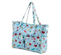 SHINEOFI Sac de Rangement Oxford Multifonction pour Maison et Voyage Grand Organiseur à Tricoter avec Poignée Résistante Pochette pour Outils de Couture et Accessoires pour Domicile et