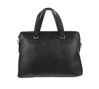 SHINEOFI Sacoche Affaires Pu Cuir Pour Ordinateur Portable Mallette Pratique Et Pour Hommes Et Étudiants Pour Bureau Études Noir