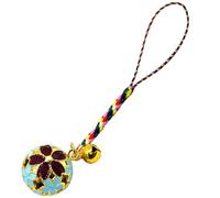 SHINEOFI Sakura Bell Pendentif Émaillé avec Cloche Creuse Décoration et Durable pour Porte Clés et Téléphone Cadeau Suspendu Élégant