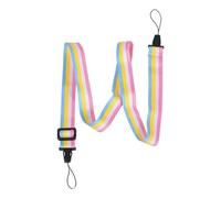 SHINEOFI Sangle Appareil Photo Toile Coton Réglable Bandoulière Arc Ciel Confortable pour Fuji Mini et Lanière Antidérapante pour Cou et Épaule