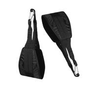 SHINEOFI Sangles Abdominales Suspendues Réutilisables et Multifonctions en Tissu Oxford Noir pour Entraînement Fitness et Routine Workout