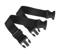 SHINEOFI Sangles de Bagage Réglables en Nylon Noir Boucle, 2 Pièces, sans Outil, pour Fixation et Transport Sécurisé des Valises