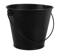 SHINEOFI Seau à Graisse pour Gril Noir en Tôle, Facile à Nettoyer | Baril D'huile de Barbecue, Accessoire Multiusage, Résistant à Chaleur, pour Friture et Barbecue Extérieur