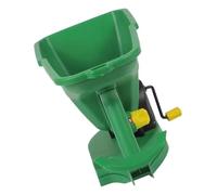 SHINEOFI Semoir Manuel Portable à Manivelle pour Jardin Et Pelouse, Épandeur De Semences en Plastique Vert, Outil Jardinage Main Compact Réglage Précis De Distribution