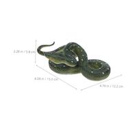 SHINEOFI Serpent Plastique Réaliste Vert Modèle Simulé Accessoire Farce pour Décoration Halloween et Événements Effrayants