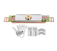 SHINEOFI Serrure de Porte de Garage à Clé Verticale en Métal Solide Serrure à Enrouleur avec 6 Clés Antivol et Anti-Effraction pour Porte de Garage Entrepôt et Usage Domestique