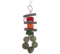 SHINEOFI Snack à Mâcher Naturel pour Dents de Lapin et Cochons Bois de Pomme Résistant Friandise de Dentition pour Rongeurs à Mâcher Anti-Ennui pour Cage